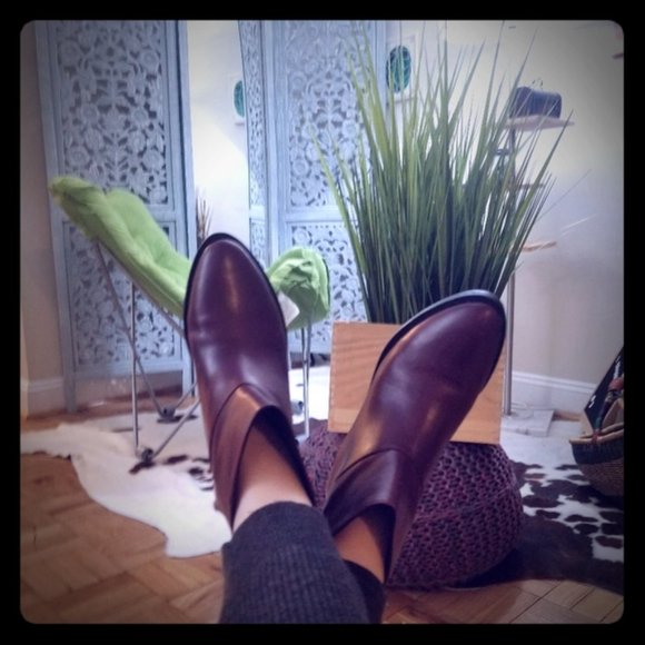 Theyskens Theory Burgundy Boots